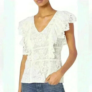 PLENTY By TRACY REESE | LACE | V NECK | TANK | SIZE XS